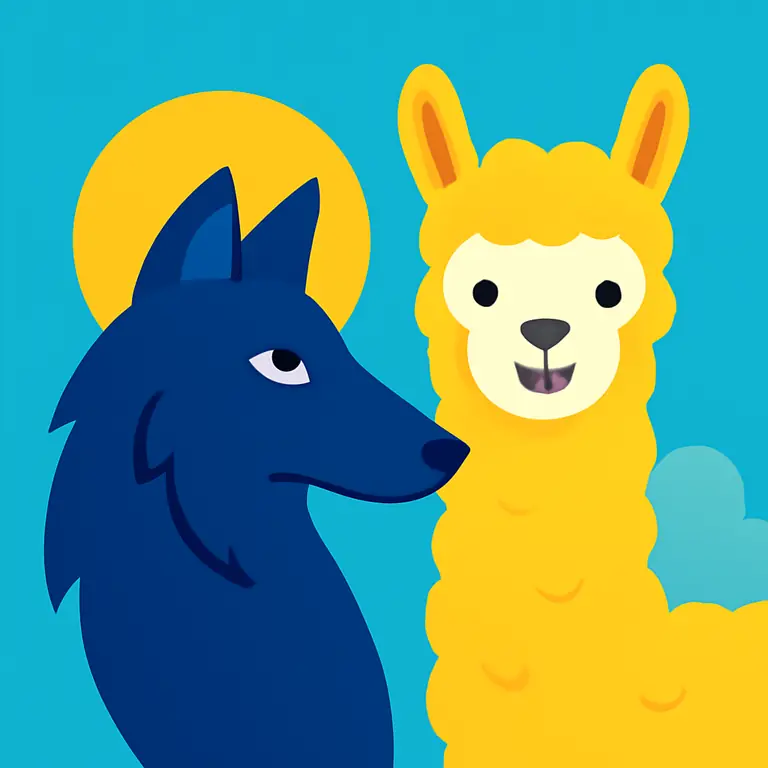 Lobos y Alpacas - portada del puzzle