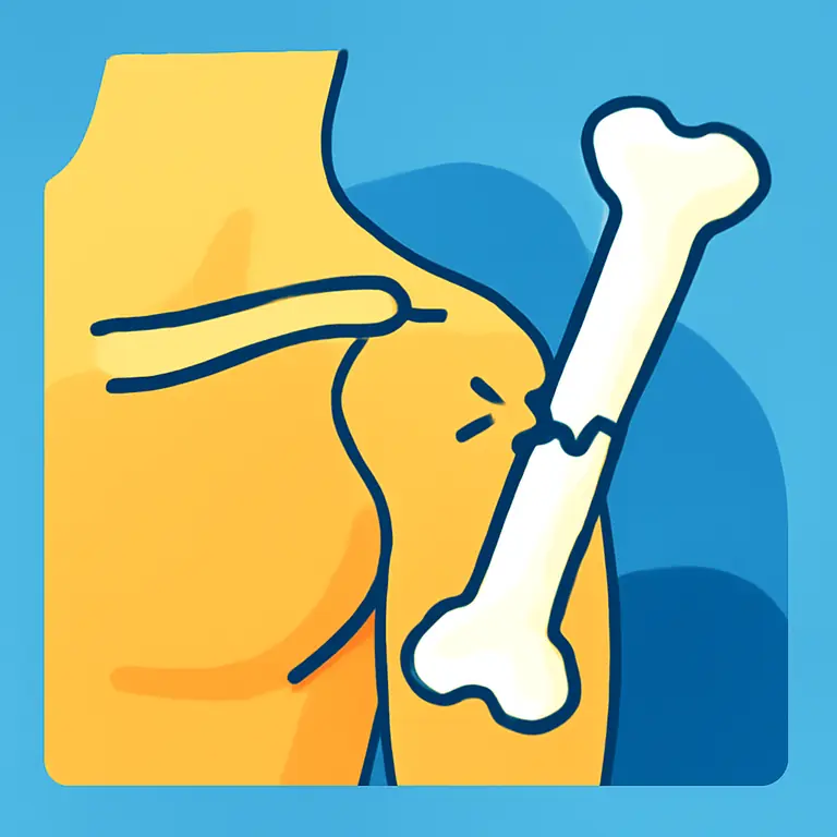 Hombro y Fractura - portada del puzzle