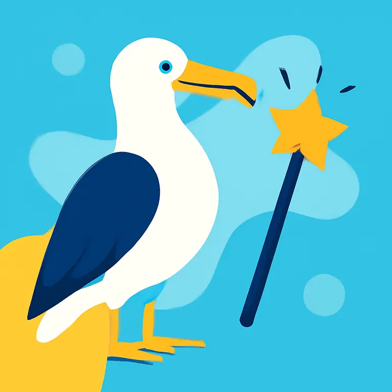 Albatros y Varita - portada del puzzle