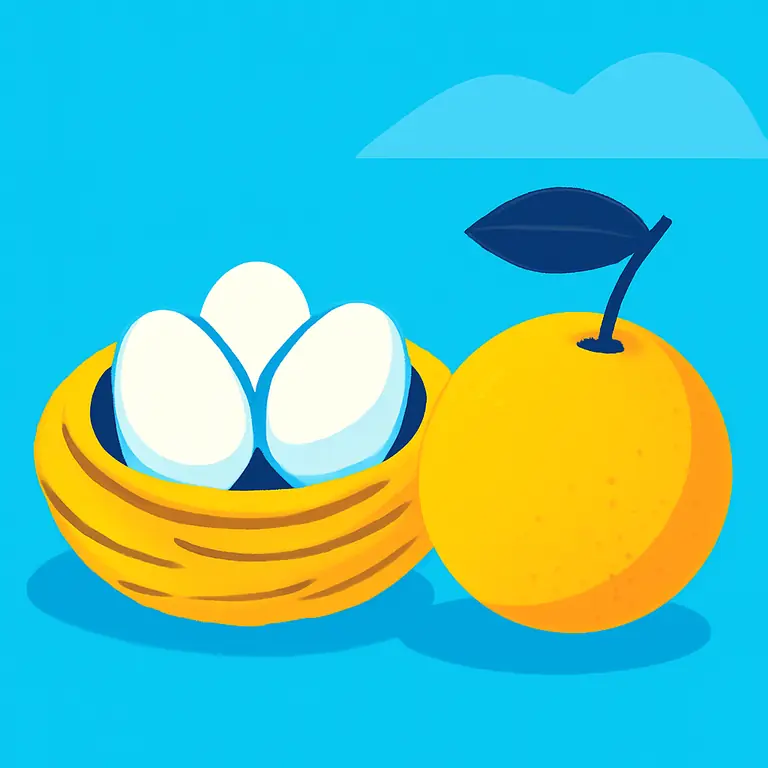 Nidos y Frutas - portada del puzzle