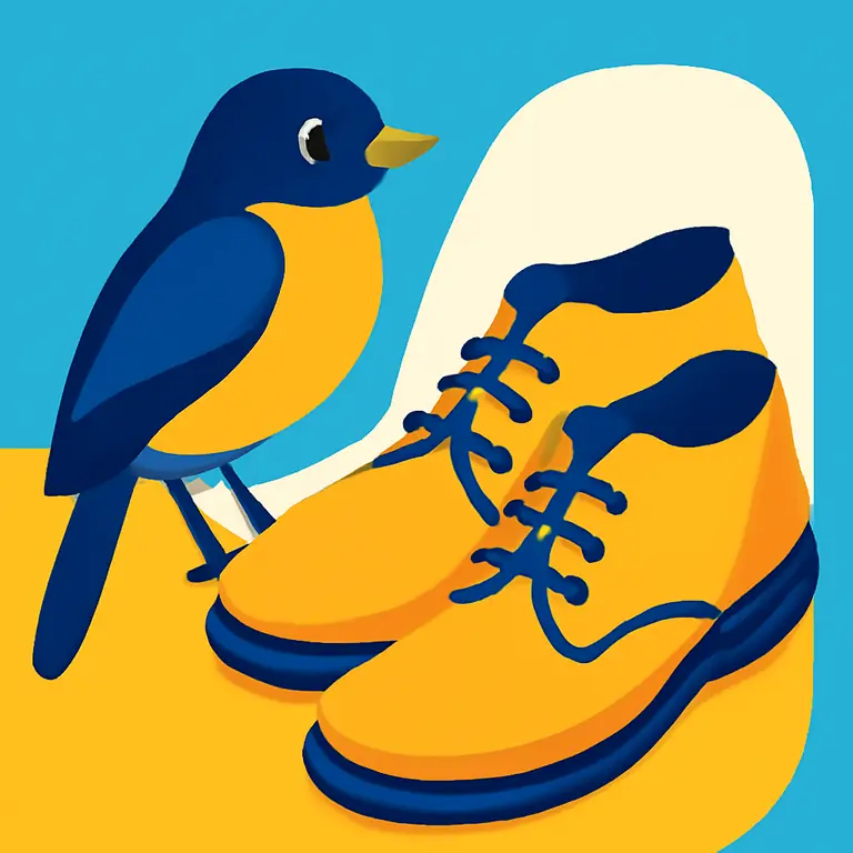 Pájaros y Zapatos - portada del puzzle