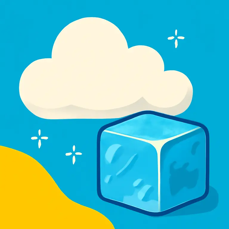 Nubes y Hielo - portada del puzzle