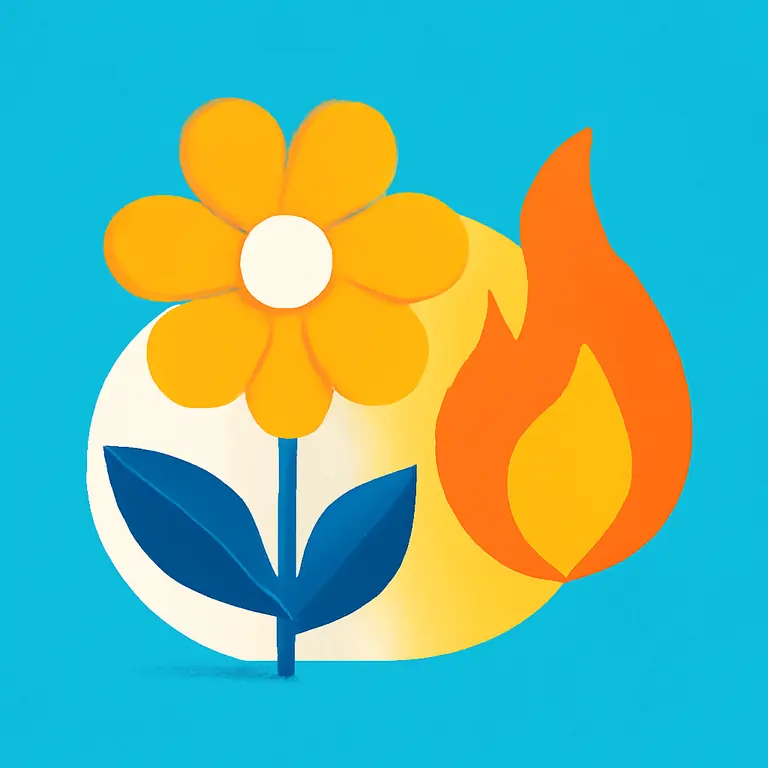 Flor y Fuego - portada del puzzle