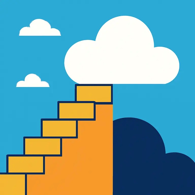 Pasos y Nubes - portada del puzzle