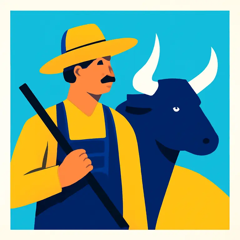 Campesino Tauro - portada del puzzle