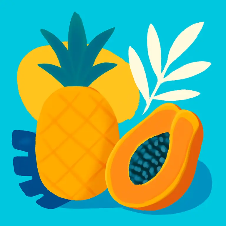 Sabores Tropicales - portada del puzzle