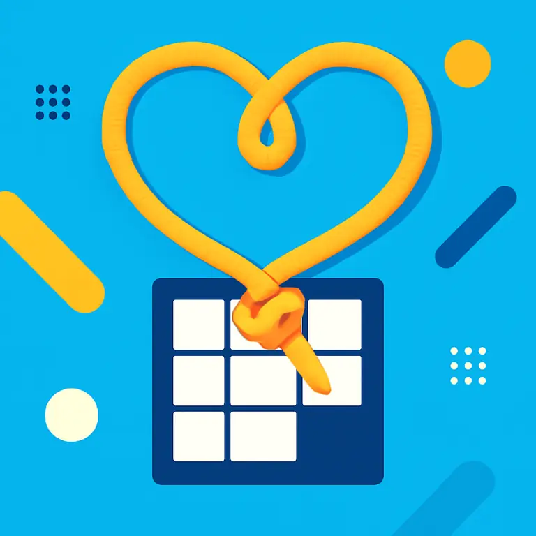 Lazos y letras - portada del puzzle