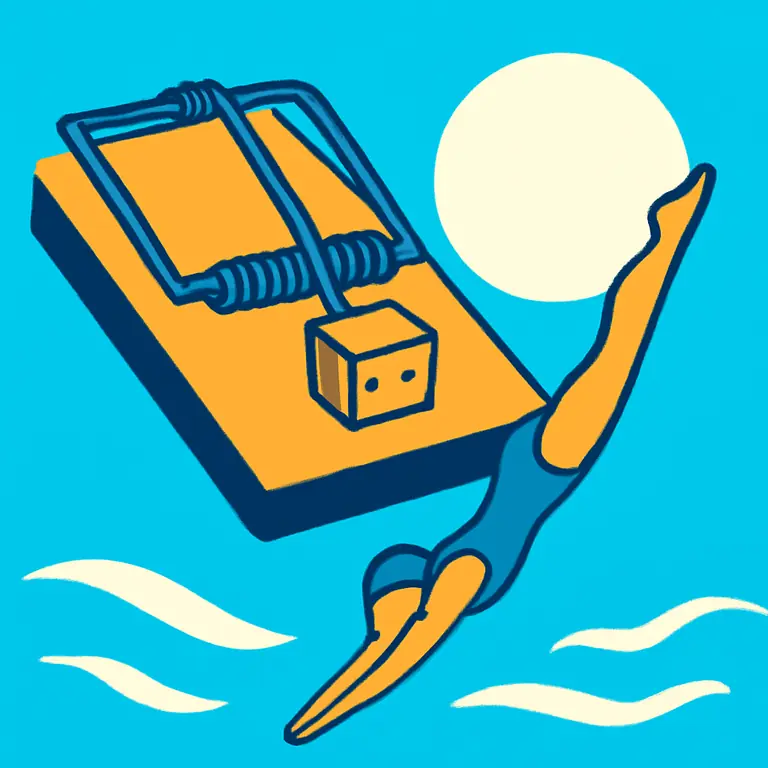 Trampas y Zambullidas - portada del puzzle