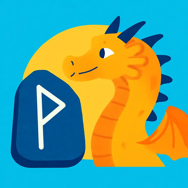 Runas y Dragones - portada del puzzle