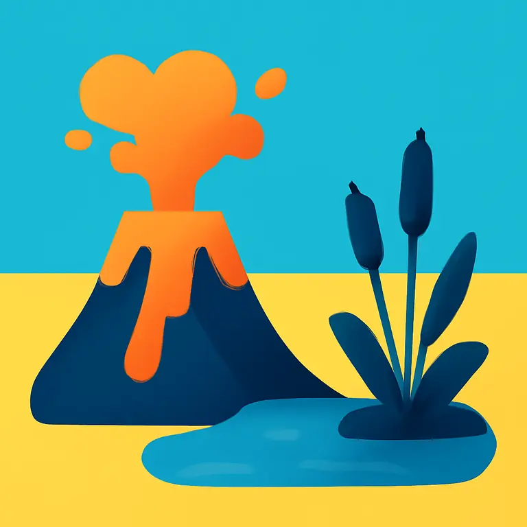 Lava y Ciénaga - portada del puzzle