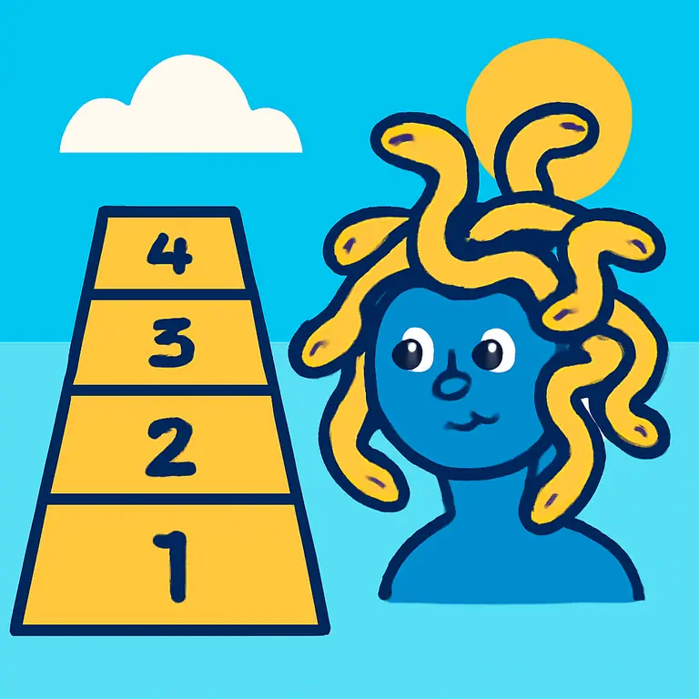 Rayuela y Medusa - portada del puzzle