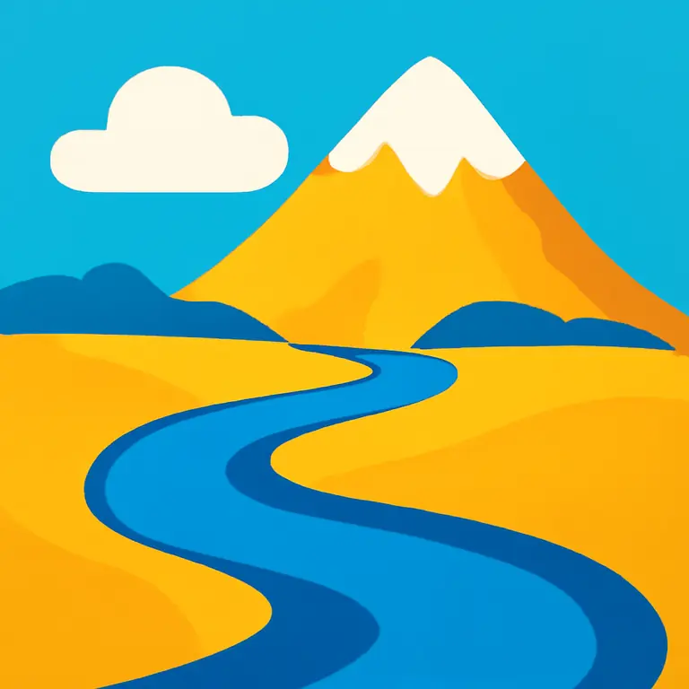 Río y Cumbre - portada del puzzle