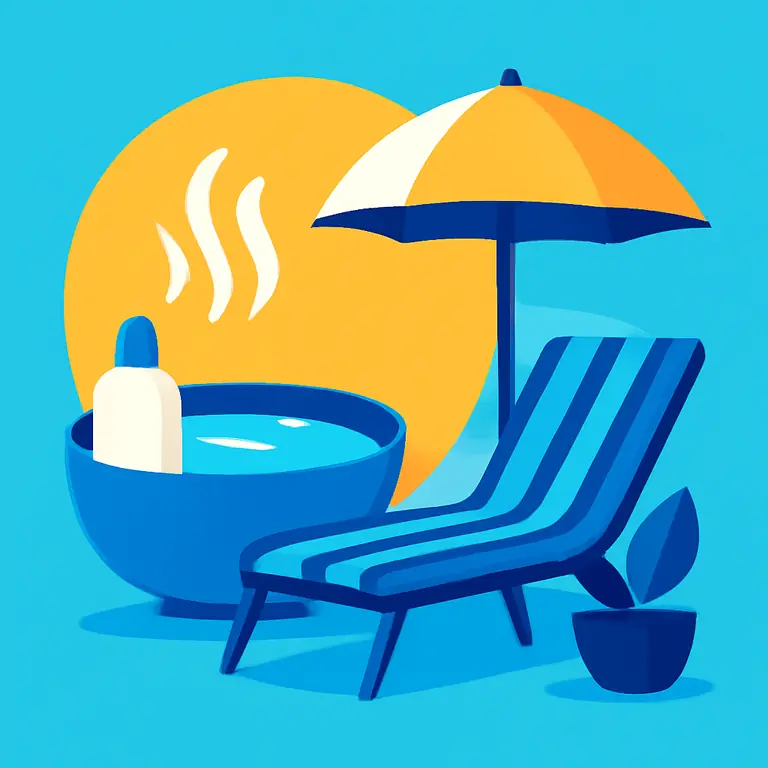 Spa y Patio - portada del puzzle