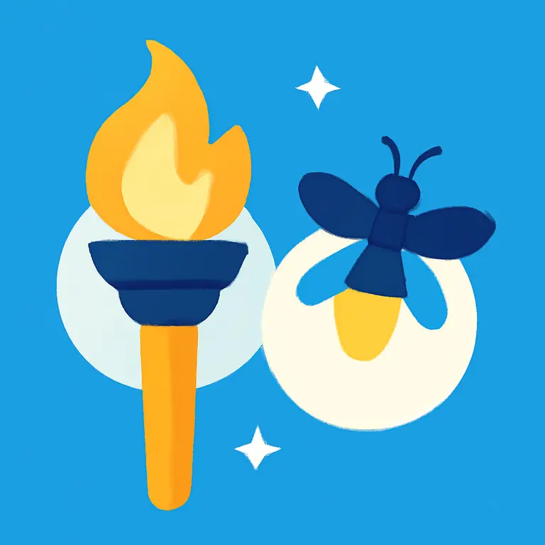 Tocha y Luciérnaga - portada del puzzle