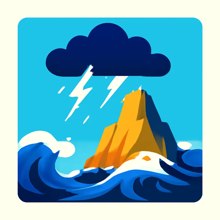 Tormenta y Peñasco - portada del puzzle