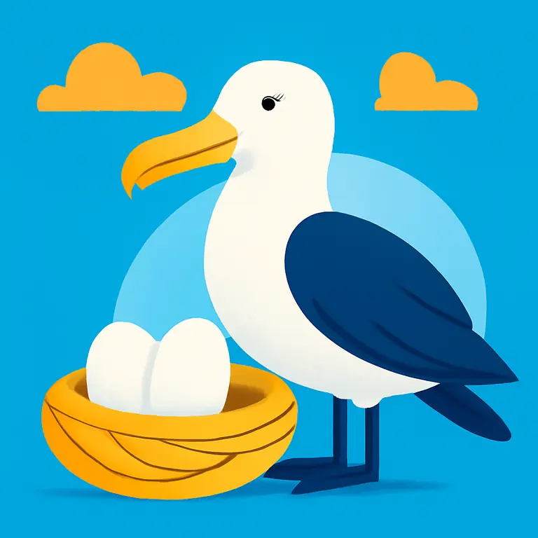 Albatros y Nido - portada del puzzle