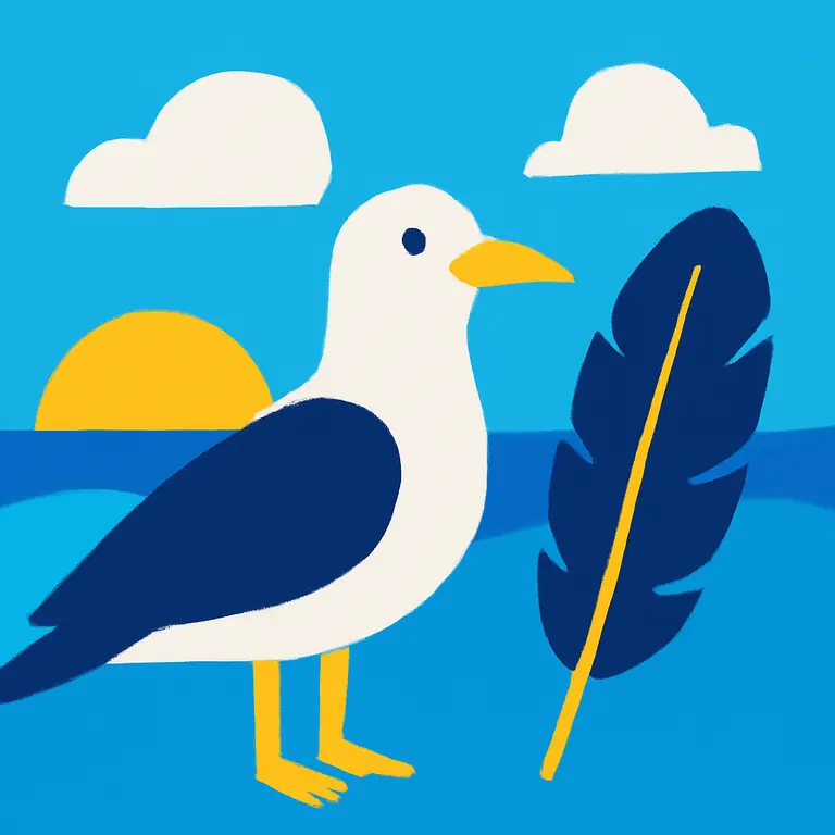 Mar y Plumas - portada del puzzle