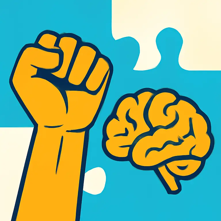 Golpes y Nervios - portada del puzzle