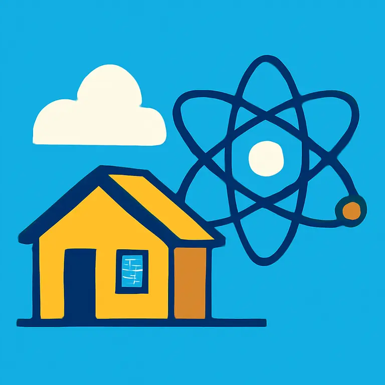 Cabaña y Átomo - portada del puzzle