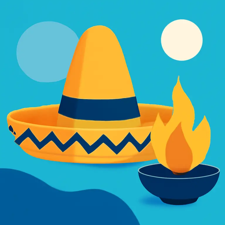 Sombreros y Rituales - portada del puzzle