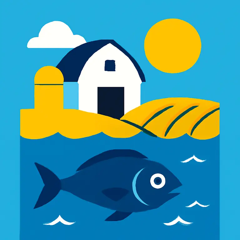 Granja y Mar - portada del puzzle