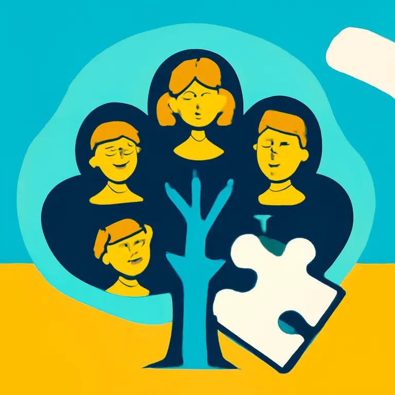 Familias y Tramas - portada del puzzle