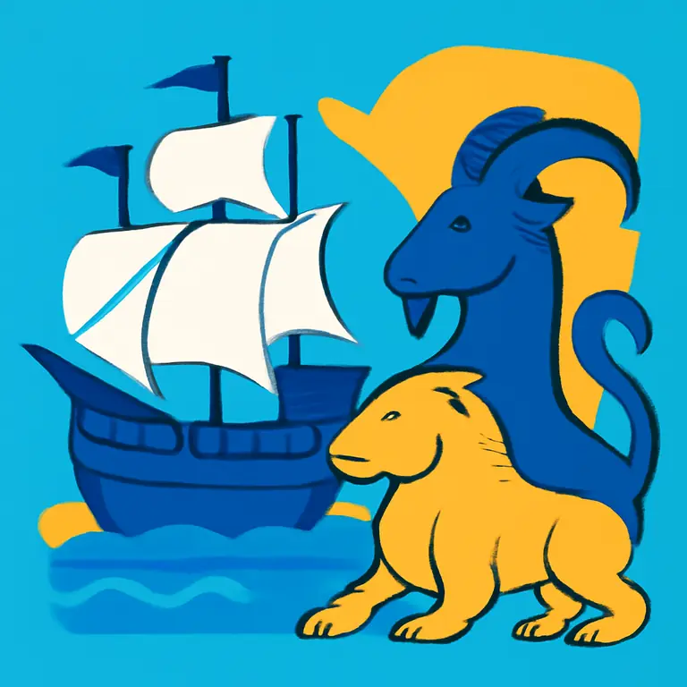 Galeón y Quimera - portada del puzzle