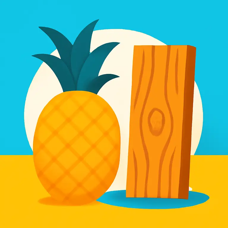 Frutas y Madera - portada del puzzle