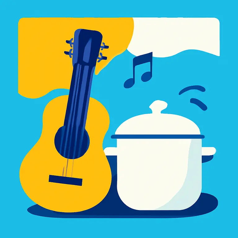 Sabores y Ritmos - portada del puzzle