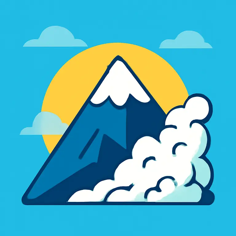 Cerro y Alud - portada del puzzle