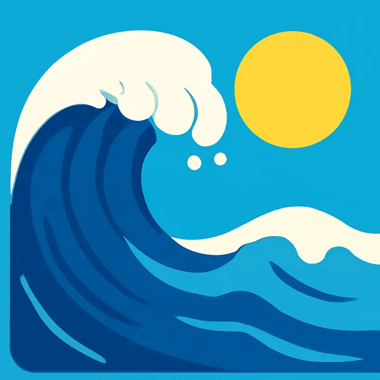 Mares y Tsunamis - portada del puzzle