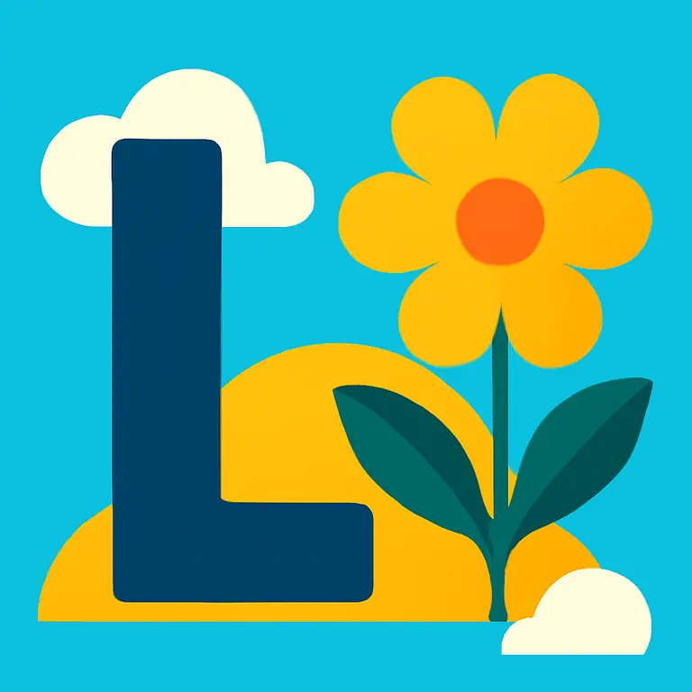 Letras y Flores - portada del puzzle