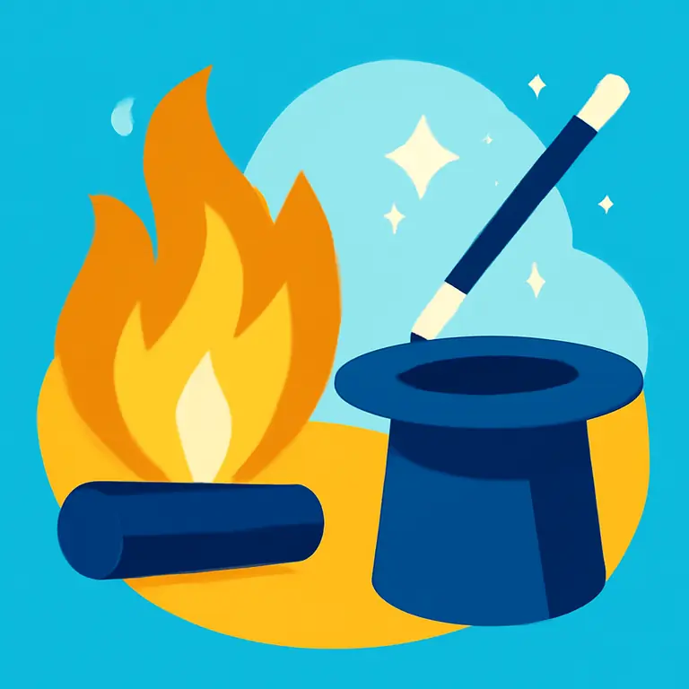 Fuego y Magia - portada del puzzle