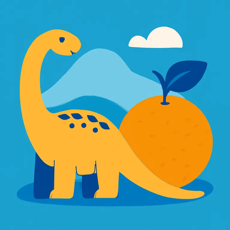 Frutas y Ecosprehistóricos - portada del puzzle