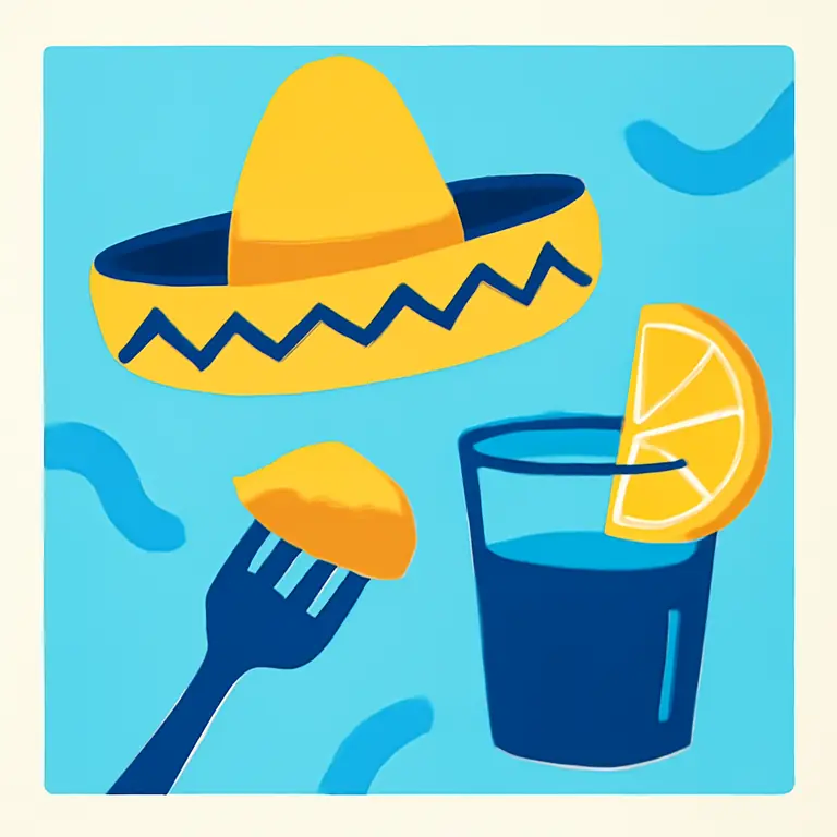 Sabores y fiesta - portada del puzzle