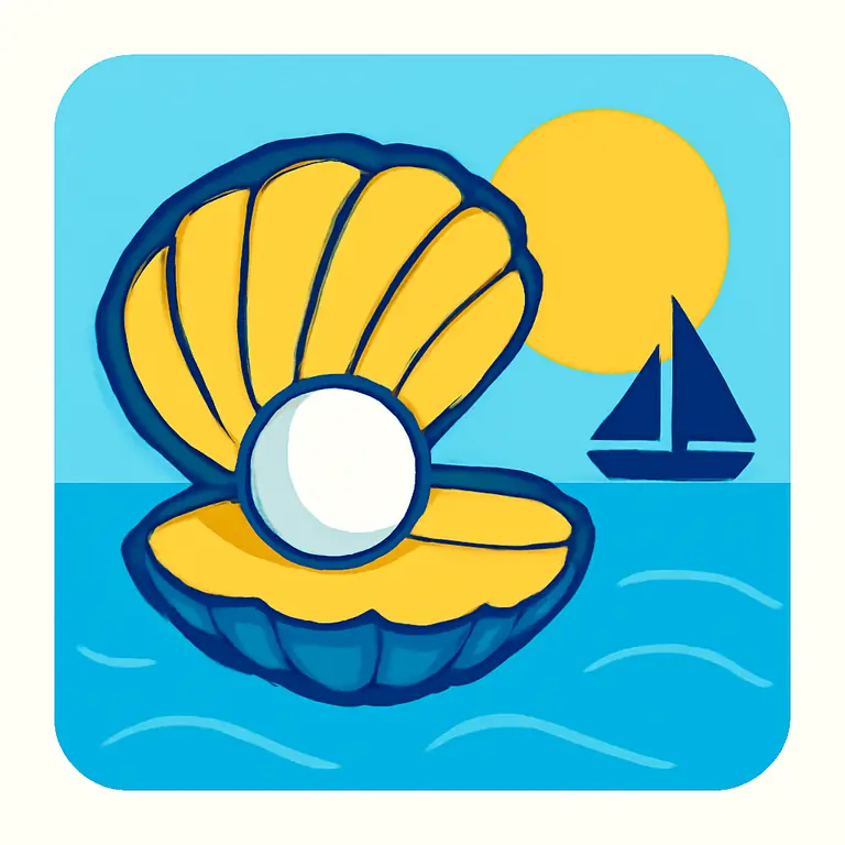 Perlas y mares - portada del puzzle