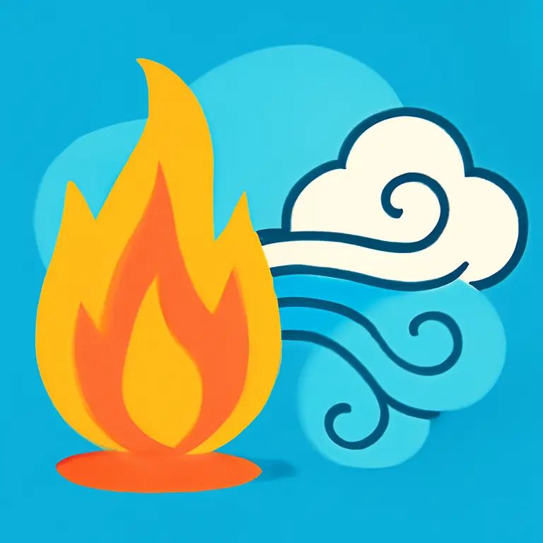 Fuego y Aire - portada del puzzle