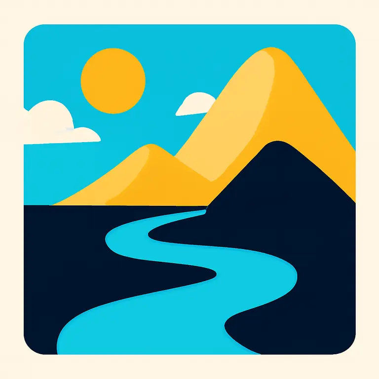 Río Angosto Montaña - portada del puzzle