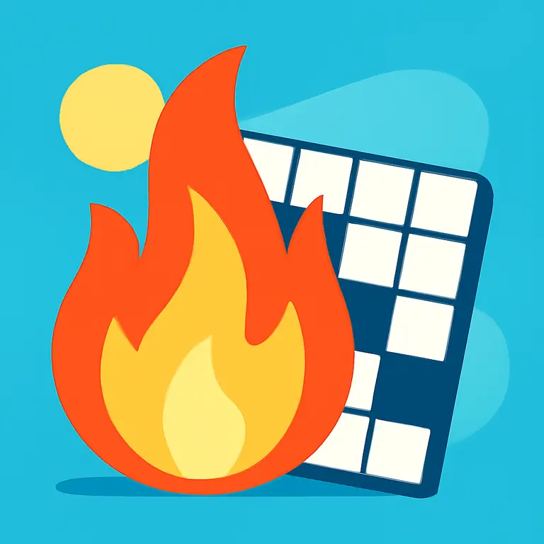 Fuego y Letras - portada del puzzle