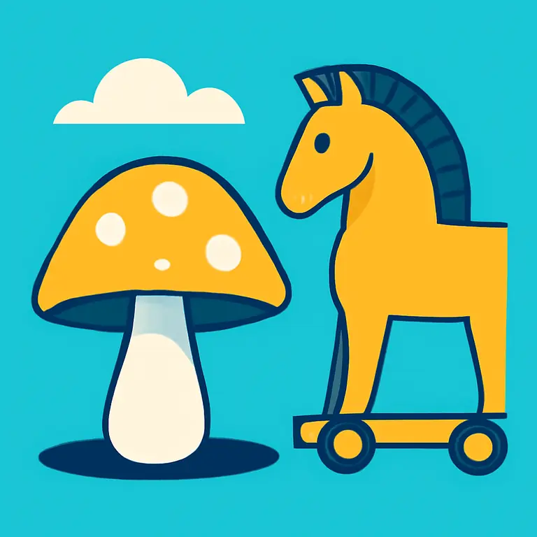 Hongos y Troya - portada del puzzle