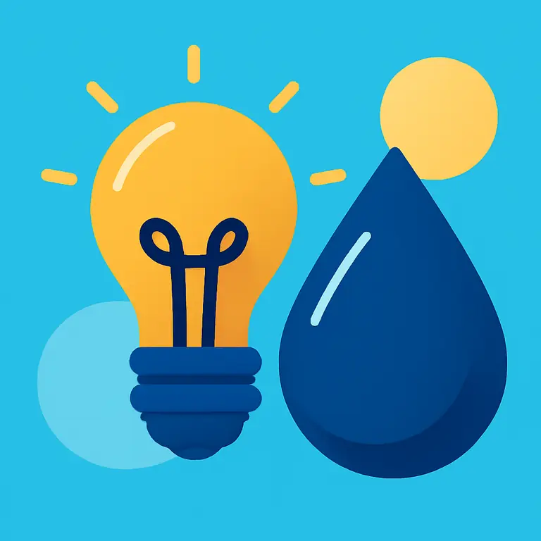 Luz y Agua - portada del puzzle