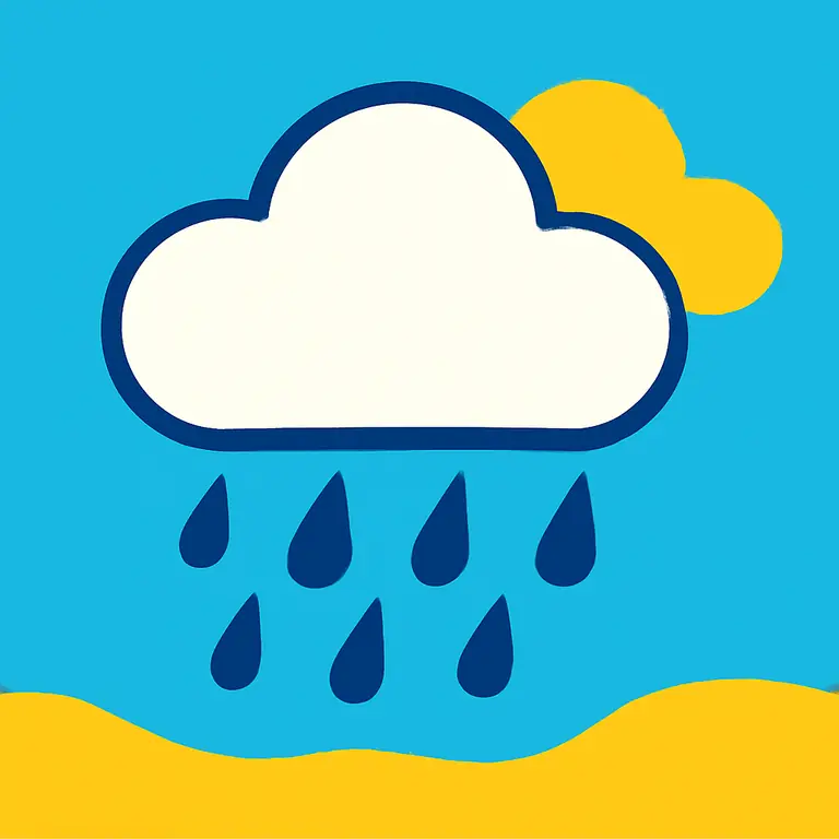 Lluvia y Nubes - portada del puzzle