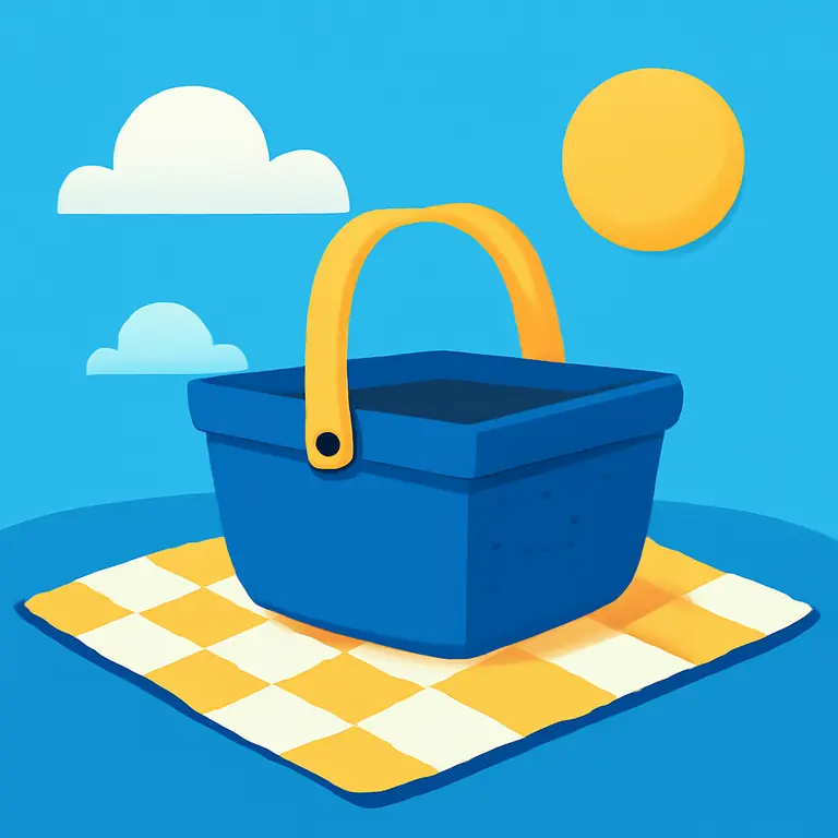 Picnic Azul - portada del puzzle