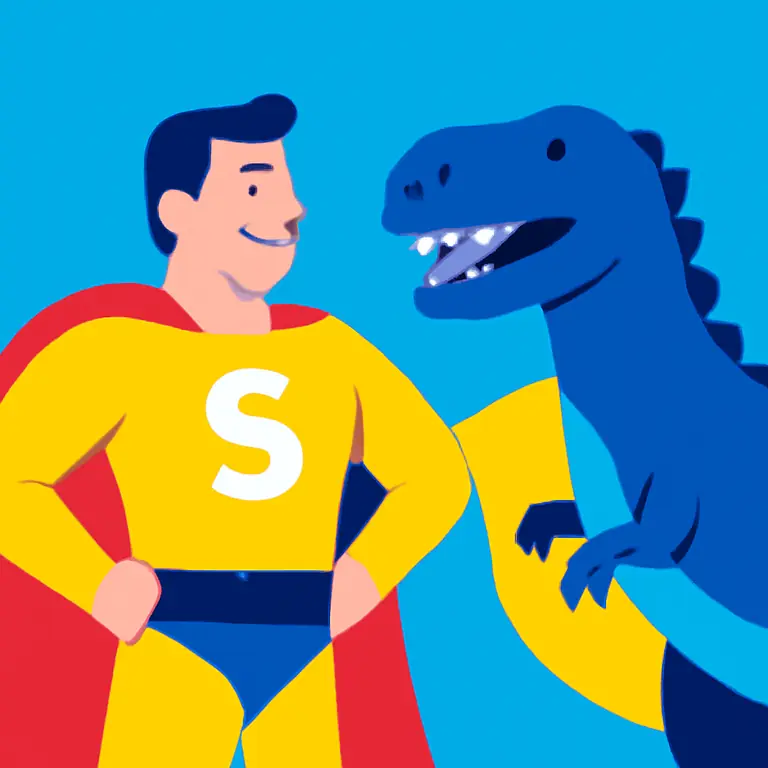 Héroes y Dinosaurios - portada del puzzle