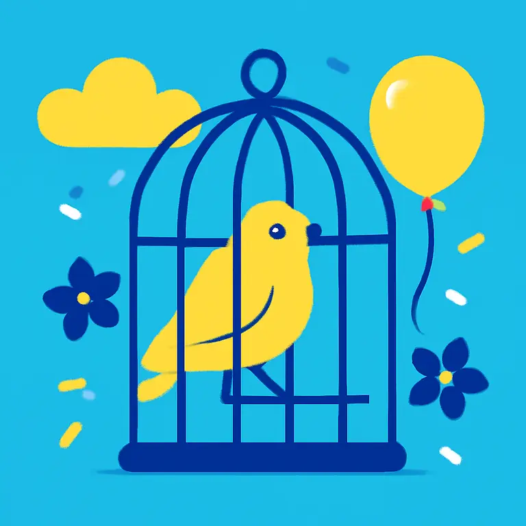 Pajarera Festiva - portada del puzzle