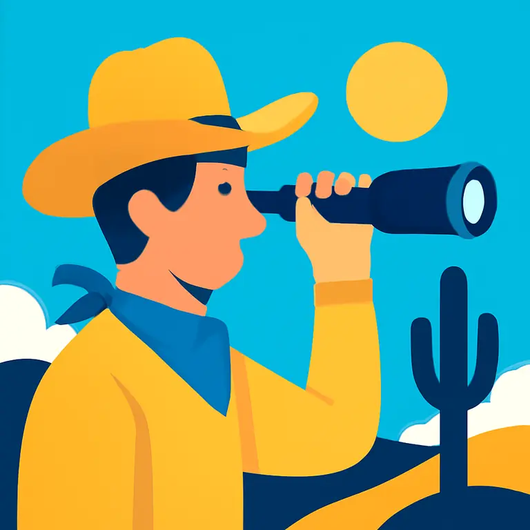 Ojeador al Oeste - portada del puzzle