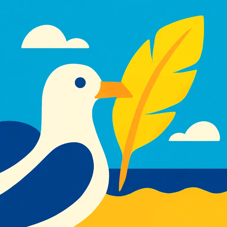 Mar y Pluma - portada del puzzle