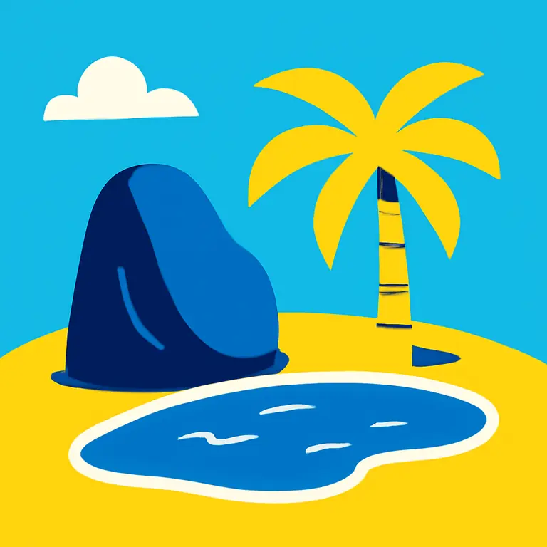 Atajo Oasis Roca - portada del puzzle