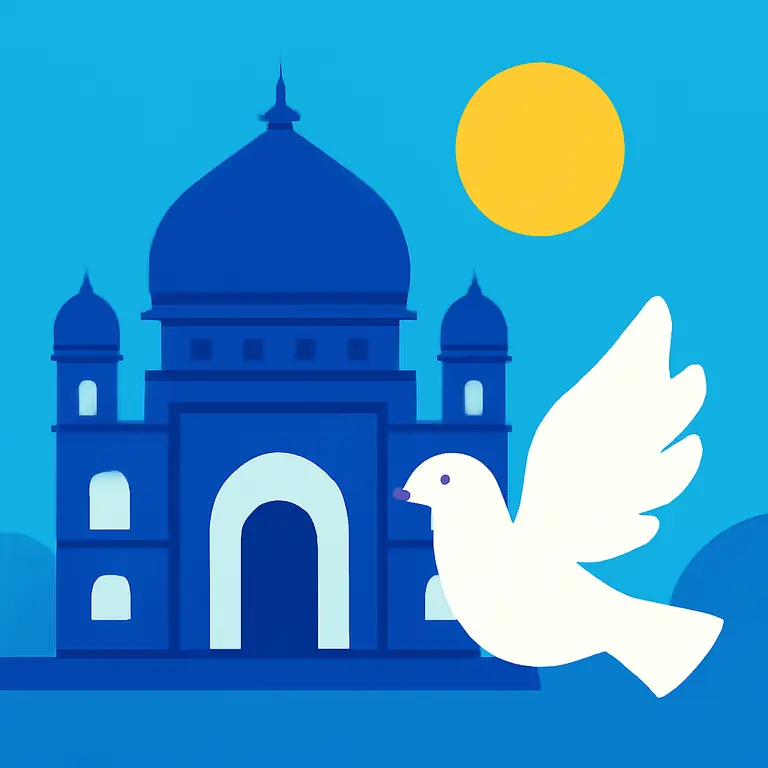 Azul Palacio Zenit - portada del puzzle