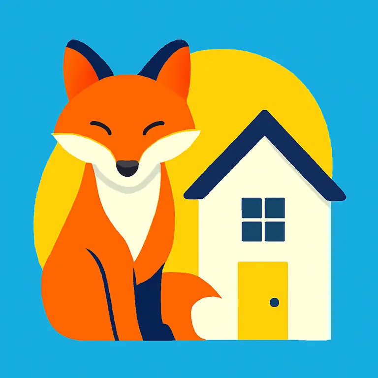 Звери и дом - обложка пазла